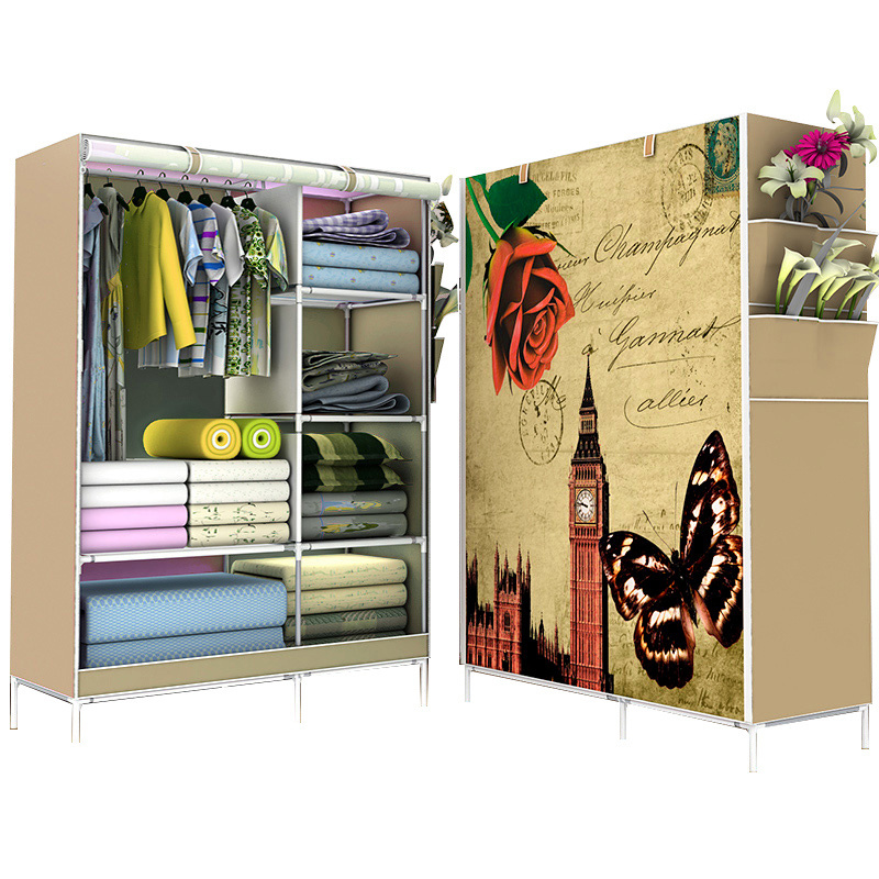 Best selling simple wardrobe armarios designs fine quality 3D image simple wardrobe closet bedroom furniture for sale