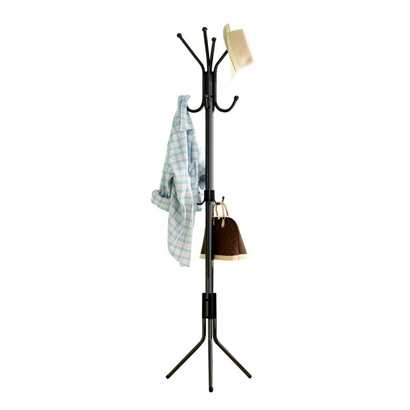 Multifunctional Storage Bag Rack Tree Clothes Hanger Free Stand Wall Mounted Entryway Metal Coat Rack Industrial Furniture