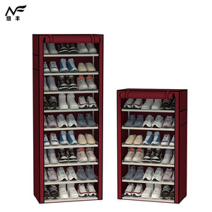 Shoe Rack 8-layer 7-grid Non-woven Fabrics Large Shoe Cabinet Organizer Removable Shoe Storage for Home Furniture