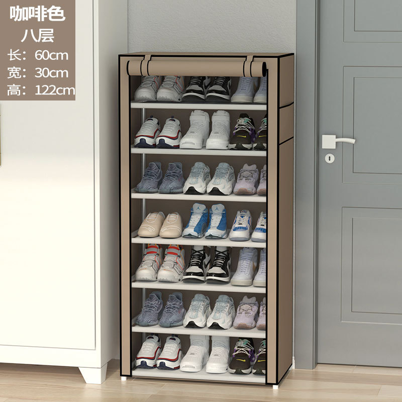 Shoe Rack 8-layer 7-grid Non-woven Fabrics Large Shoe Cabinet Organizer Removable Shoe Storage for Home Furniture