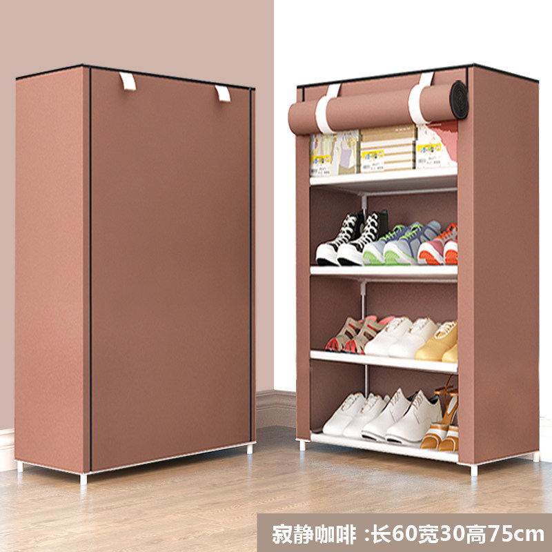 Multifunctional Household Space-saving Folding Multi-layer Simple Household Storage No Assembly Foldable Shoe Rack Free