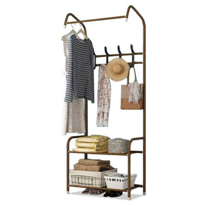 Standing Coat Rack Shoe Rack Wall For Clothes Floor Hanger Clothes Garment Hanging Storage Wardrobe Coat Shelf Furniture