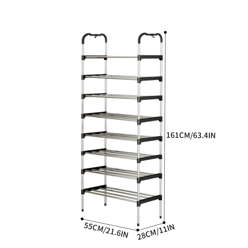 Wholesale china trendy simple shoe rack schuhregal  porte chaussures assemble shoe rack plastic R-X008 Large capacity