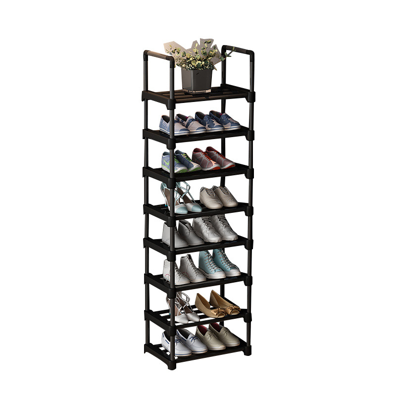 Simple Assembly Double Row Shelves Multi-layer Bedroom Simple Shoe Racks Stainless Steel Bold Shelves Shoe storage Shoe rack