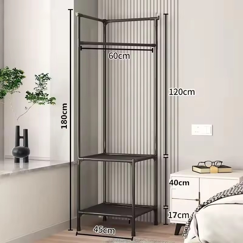 Custom metal wall shelves Modern iron clothes tree Metal warehouse clothes racks Living room coat racks Bedroom coat racks