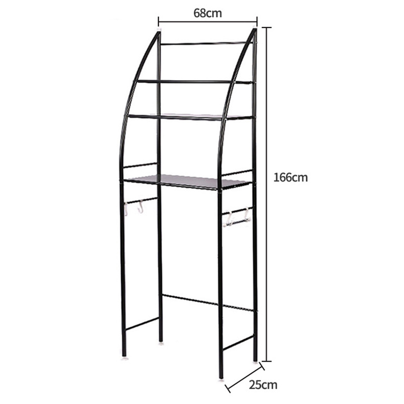 Home Organizer Shelf Rack Space Saver Width Adjustable Organization 3 Layer Over Washing Machine Storage Racks For Washing Room