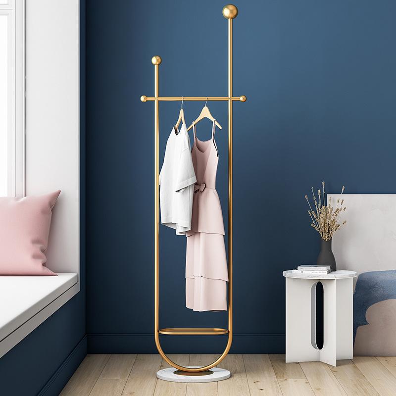 Luxury metal coat racks bedroom small simple standing coat rack home simple modern coat rack hanger stand