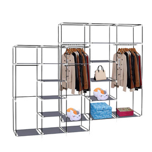 High Quality Closet Wardrobe with Cover Cloth Cabinet Storage Fabric Wardrobe Organizer