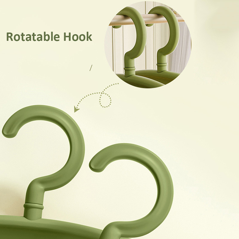 High End Plastic Non-slip Hanger For Clothes Space Saving Notched Hangers Durable and Slim  Shoulder Grooves Flat Hook Hanger