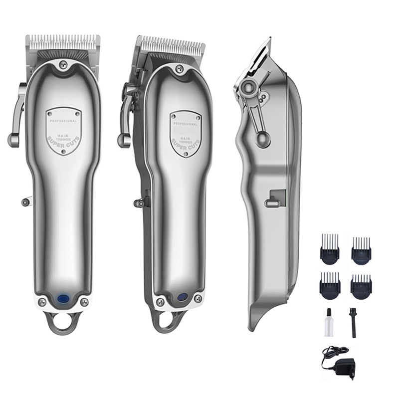 Resuxi JM-101 Gold Silver LCD Display Electric Strong Power Face and Body Hair Trimmer Clipper