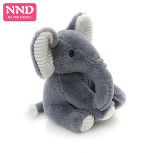 Free Shipping Hot Sale 25cm Sitting Elephant Plush Stuffed Toy Kawaii Super Soft for Christmas Decoration 2 Colors Niuniu Daddy