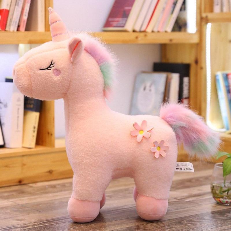 Niuniu Daddy High Quality 60cm Kids Animal Shape Dolls Rainbow Unicorn Stuffed Plush Toys