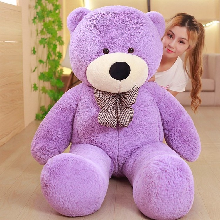 Free Shipping Giant 180cm Teddy Bear Skins Plush Animal Toy Without Cotton Empty Doll Soft Girl Children Gifts Niuniu Daddy