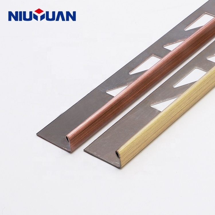 Tile Profile Ceramic Protection Tile Accessories Wall Edge Corners Metal 201 304 314 Stainless Steel Tile Trim Strip