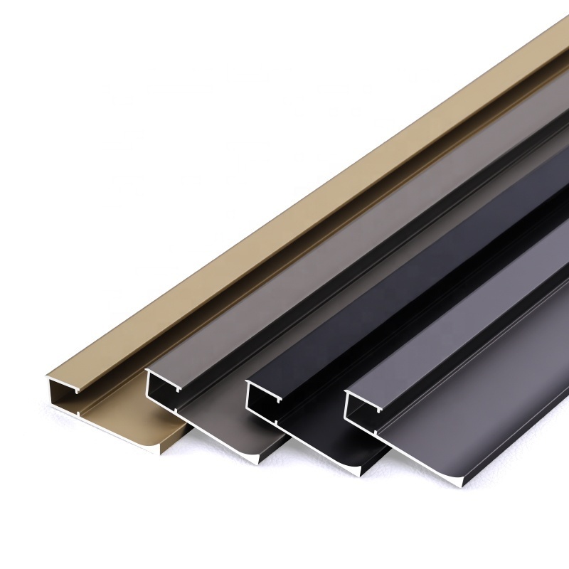 Custom Modern Flooring Baseboard Lighting Profile Recessed Aluminum Skirting Board with LED Light