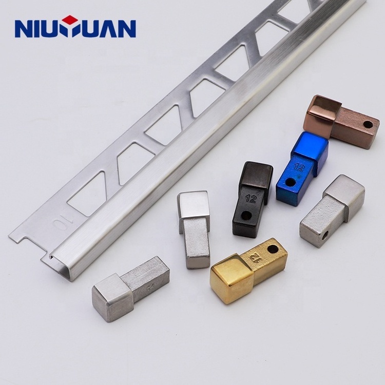 Tile Profile Ceramic Protection Tile Accessories Wall Edge Corners Metal 201 304 314 Stainless Steel Tile Trim Strip