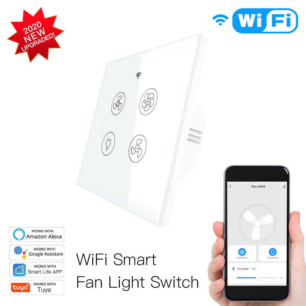 Wifi Smart  Light Switch Interruptor Inteligente Smart Dimmer Switches Touch Control Panel For Smart Home System