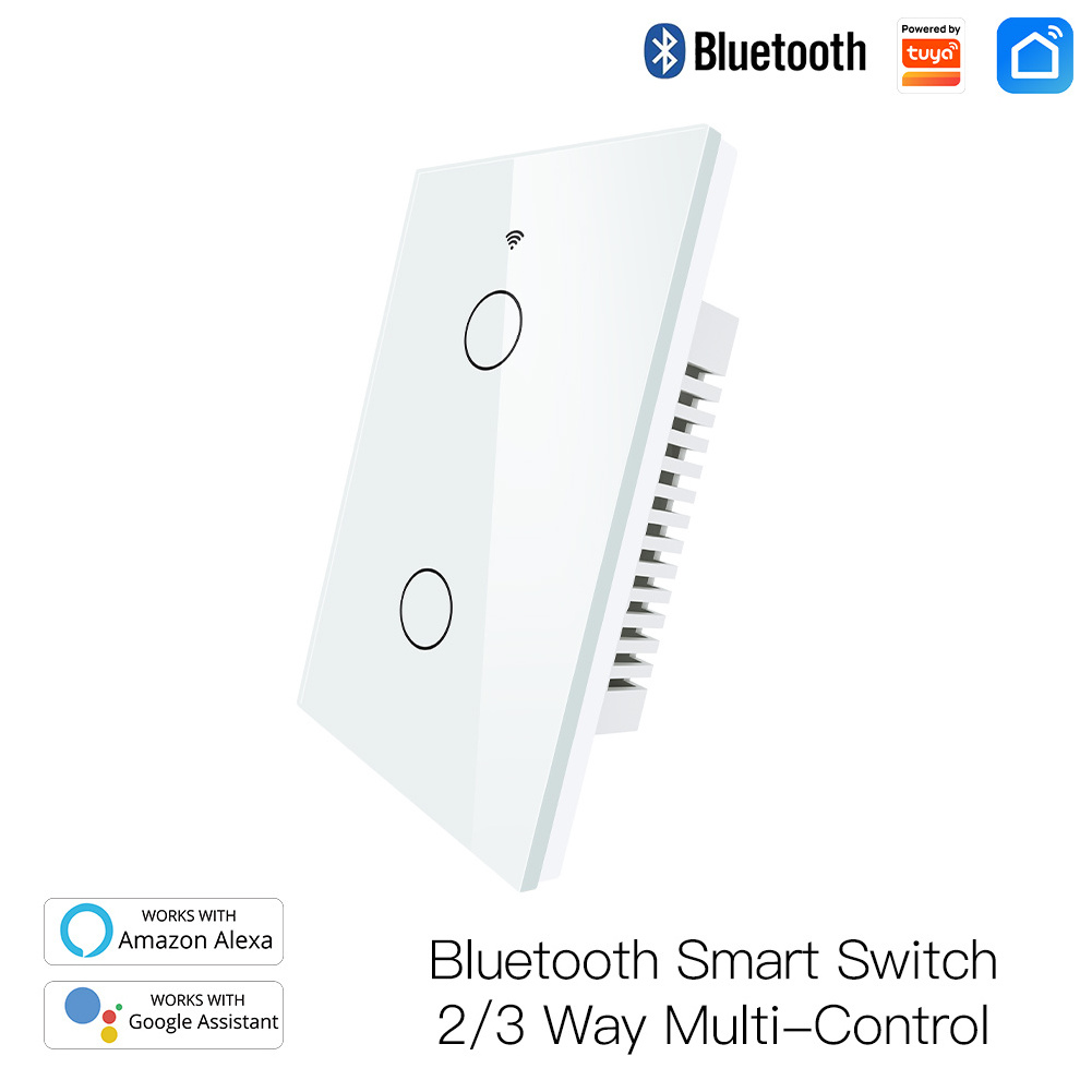 Automation Light Switch Control 2 Gang Smart Touch Switch Interruptor Wifi Wall Switches For Smart Home With Zigbee