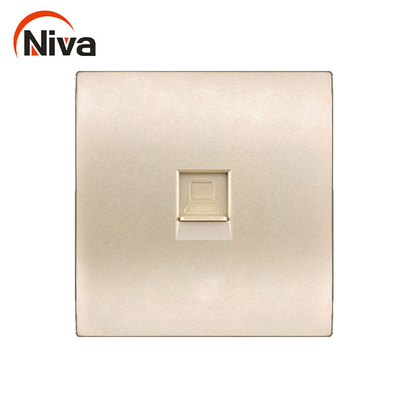 Wenzhou factory price electrical socket  Artistic Modern Glossy Screwless wall Light Switch