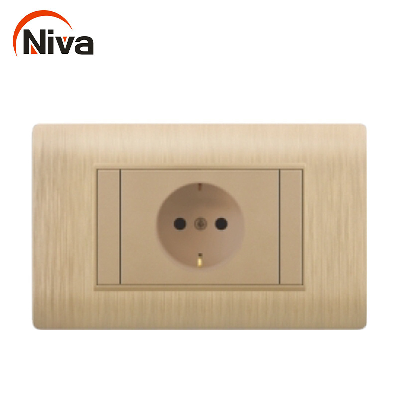 Tinted Plate Covers Electrical Product Outlet Plate Cover Golden Light Boxili Switch Interruptor Wall Switches Work For US