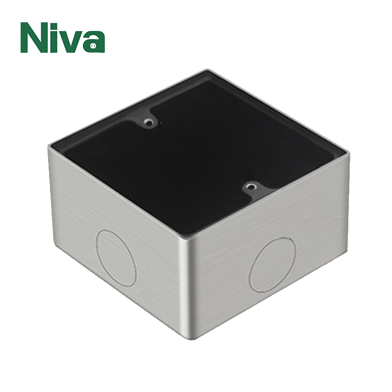 86*86 Type Metal Junction Box In Wall  Flame Retardant Waterproof Stainless Steel Metal Material Junction Box In Wall