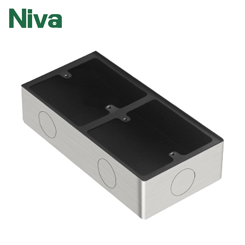 86*86 Type Metal Junction Box In Wall  Flame Retardant Waterproof Stainless Steel Metal Material Junction Box In Wall