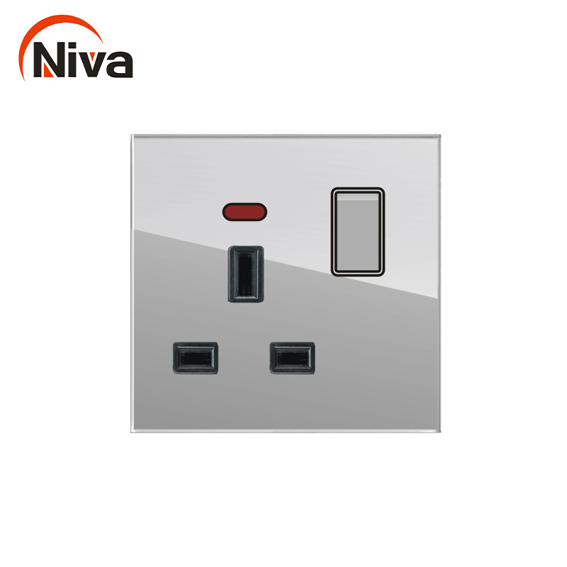 glass switches and sockets light switch modern 3d electric led assistive socket light