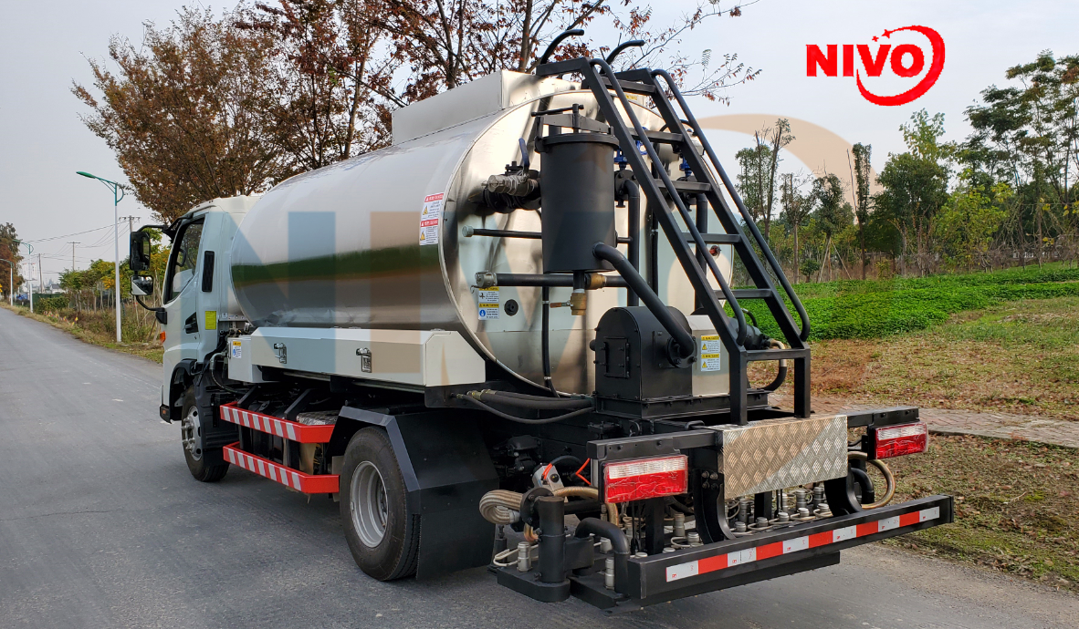 NIVO NS5000T 5000L Tar truck Asphalt emulsion sprayer truck mounted bitumen sprayer tar sprayer truck or single upbody parts