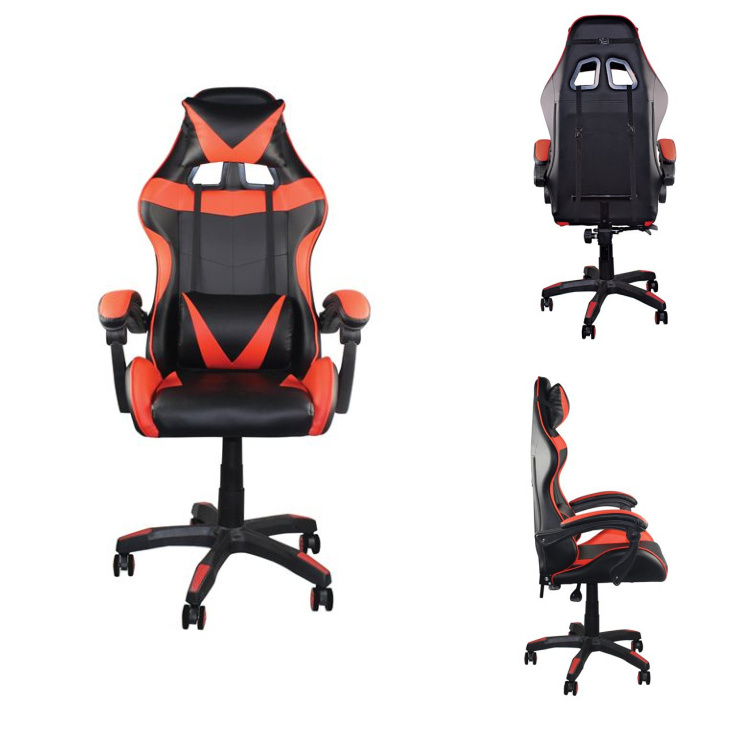 Office Working Racing Gaming Chairs  Ergonomic Comfortable PU Leather Iron Contemporary Swivel Chair Revolving