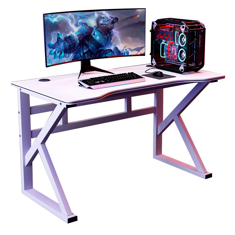 Factory Price Custom RGB Led Light Black Computer Game Table Office Gaming Desk Table Mesa Gamer