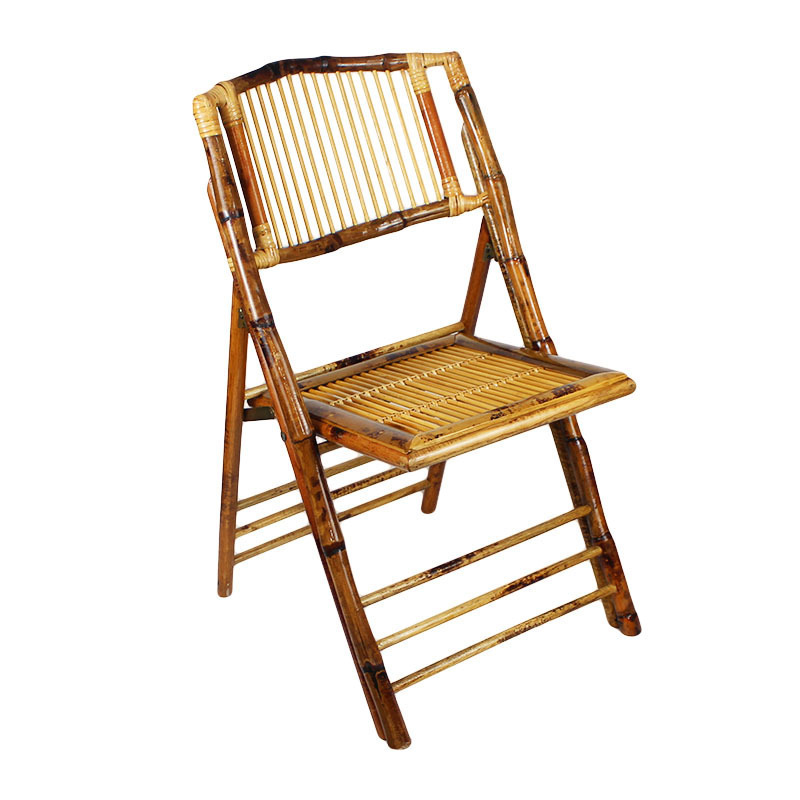 Outdoor Furniture Cafe Wedding Wood Foldable Bamboo Folding Garden Chair