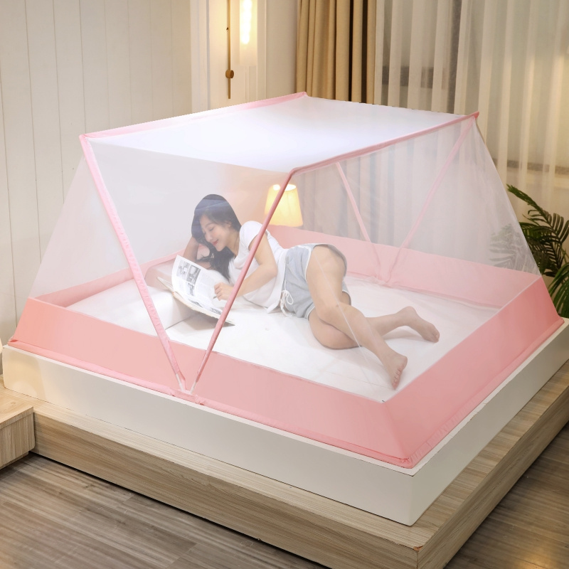 pakistan foldable portable square  mosquito net conector with stand  for King Size Bedding  net  adultset bedroom canopy