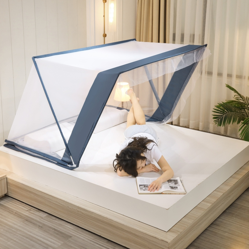 pakistan foldable portable square  mosquito net conector with stand  for King Size Bedding  net  adultset bedroom canopy