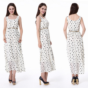 Summer Fashion design Maxi Dresses Thailand Wholesale Clothing Printed sexy dress