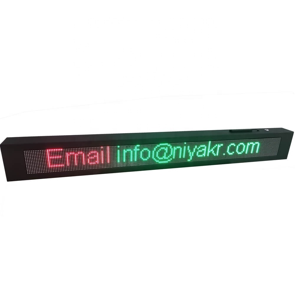 P10 outdoor programmable scrolling led moving message sign full color