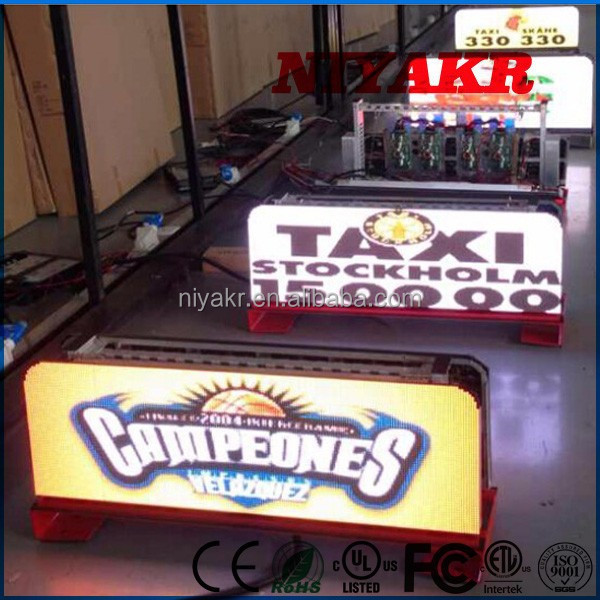 taxi led topper sign/roof mounting rotate lcd cab car taxi advertising screen100% response rate