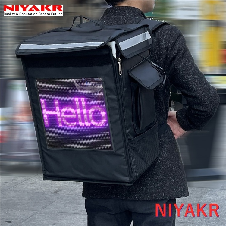 New Arrival Outdoor LED Screen Display for Advertising Billboard LED Takeout Box /Advertising led backpack box