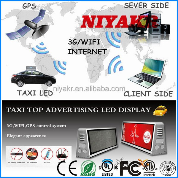 taxi led topper sign/roof mounting rotate lcd cab car taxi advertising screen100% response rate