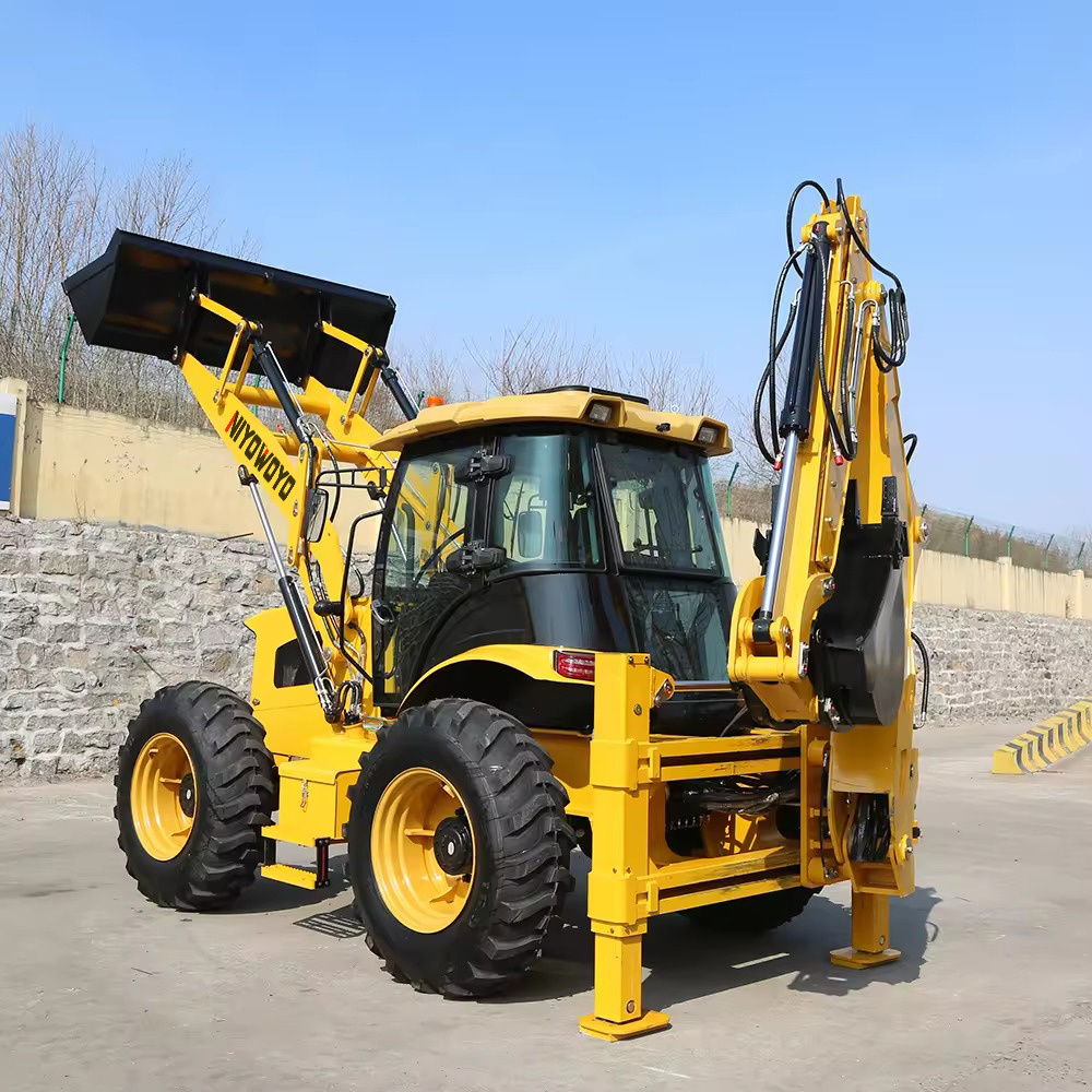 2024 NEW Hot Sale Sturdy Mini small Backhoe 4x4 Backhoe Loader farm use Backhoe tractor Loader Price