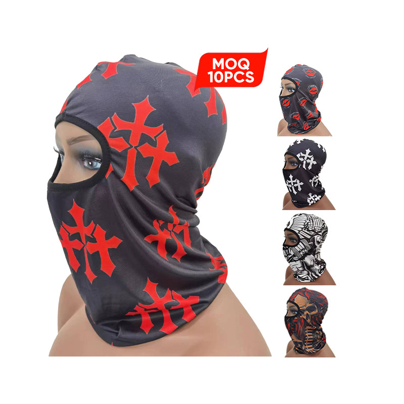 Custom Tactical Balaclava Full Face Cover Men's Anti-UV Sunscreen Mask Face Mask Windproof Ski Ninja Mask