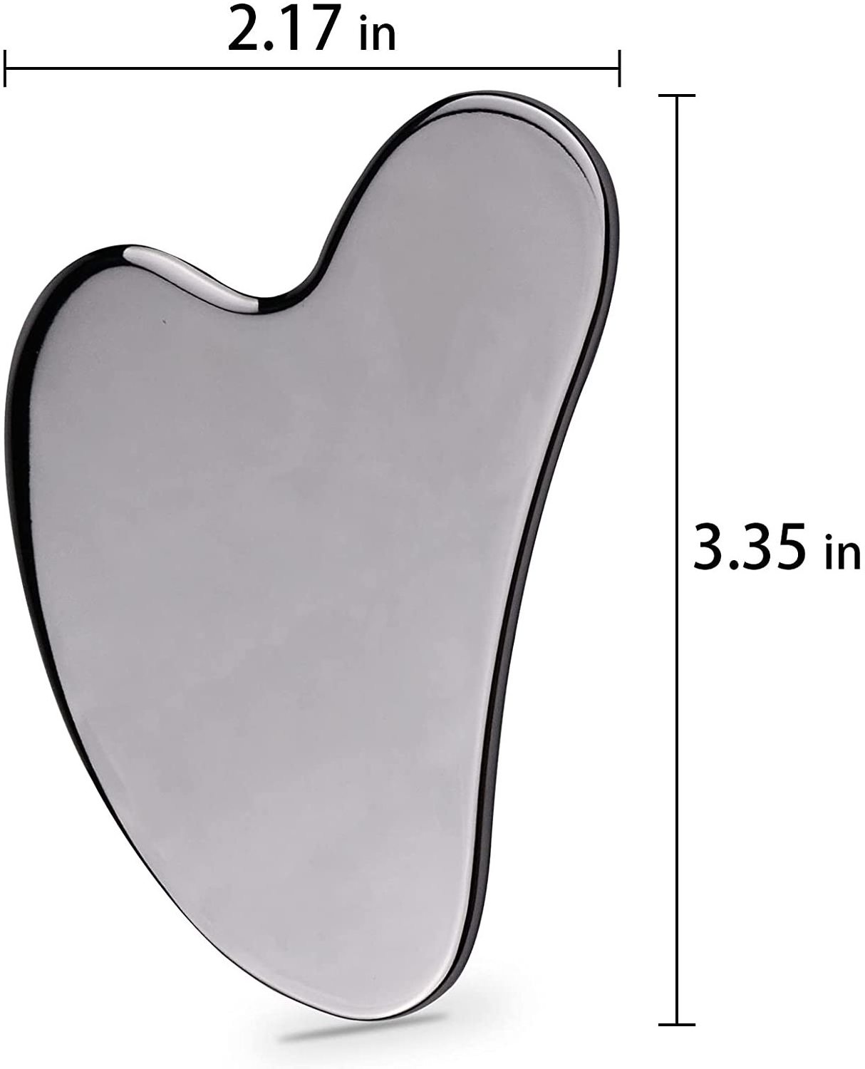 Scraping Massage Tool for Anti-Wrinkle and -Aging OEM shapes and labeling Stainless Steel Gua Sha