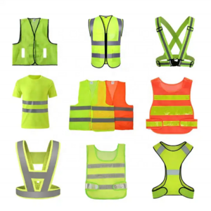 Unisex Hi Vis Night Riding  Belt Polyester Traffic Construction Work Vest Reflective Running Safety Vest