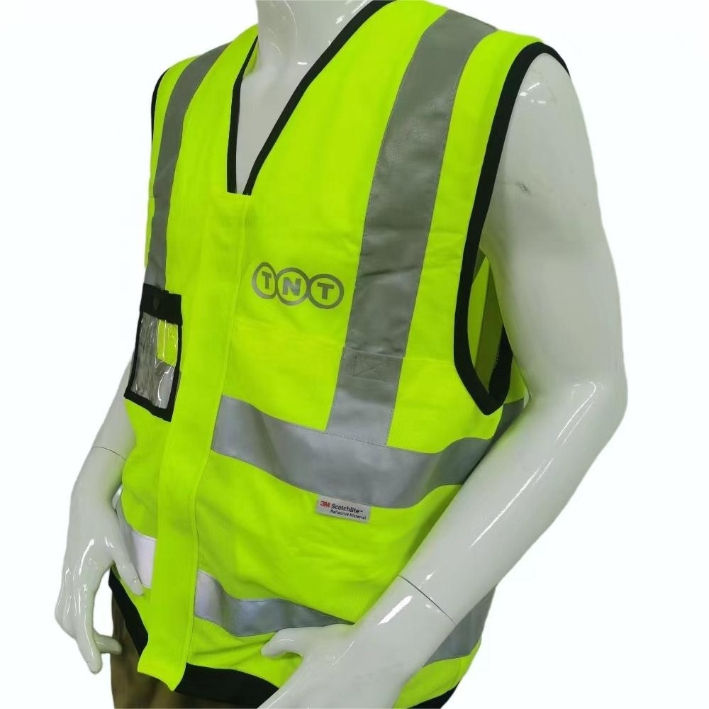 3M Wholesale Reflective Strip Worksite/ Road Work Reflector Vest Custom Design Safety Vest With Tool Pocket