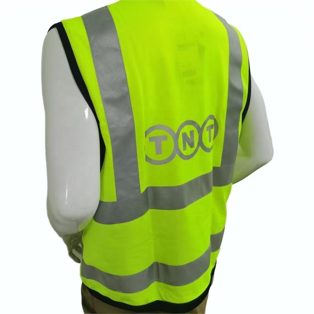 3M Wholesale Reflective Strip Worksite/ Road Work Reflector Vest Custom Design Safety Vest With Tool Pocket