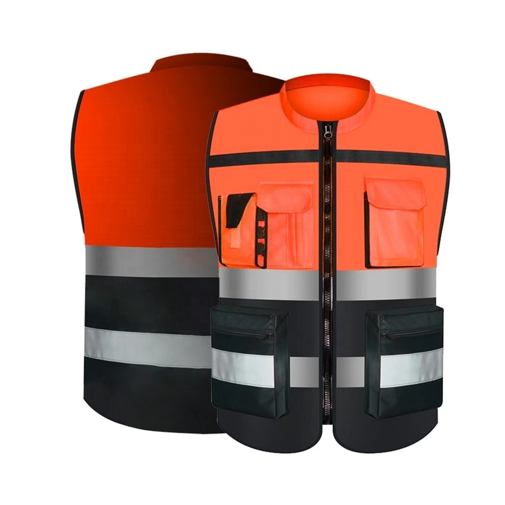 Wholesale Safety Tool Vest Backpack Reflective Running Vest Safety Vest with Logo