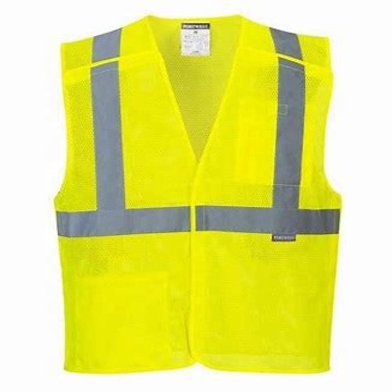 Unisex Hi Vis Night Riding  Belt Polyester Traffic Construction Work Vest Reflective Running Safety Vest