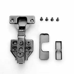 35mm black furniture hinges premium Black Hydraulic hinge cold-rolled steel Slow Motion cabinet concealed door hinge wholesale