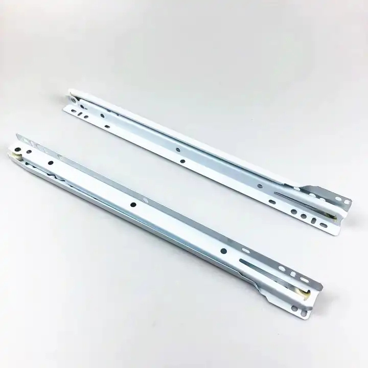 soft closing telescopic drawer slide channel European style powder coated drawer slide