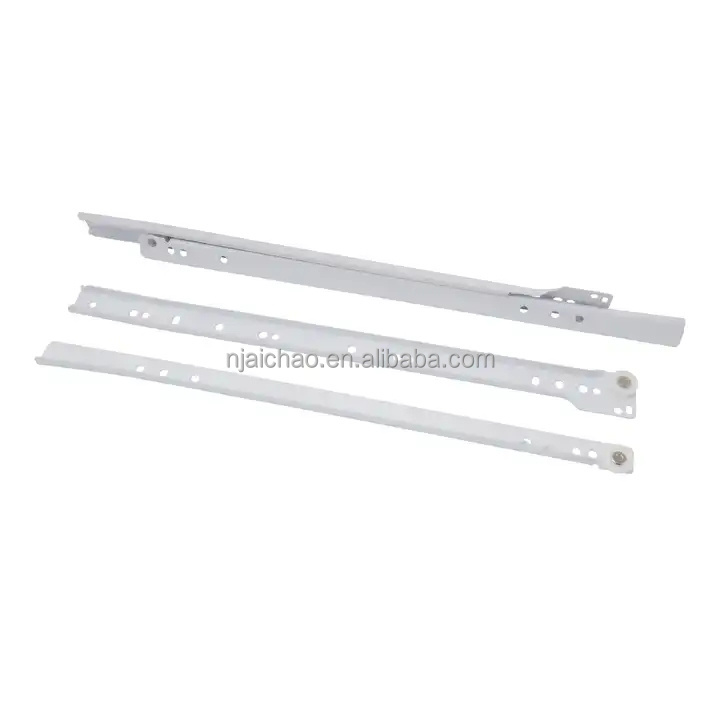 Powder coated white Powder Color Furniture Slide Factory drawer slide rollers and wheels for drawer using