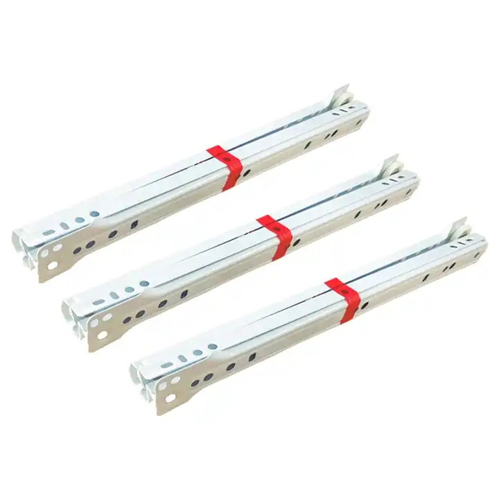 soft closing telescopic drawer slide channel European style powder coated drawer slide